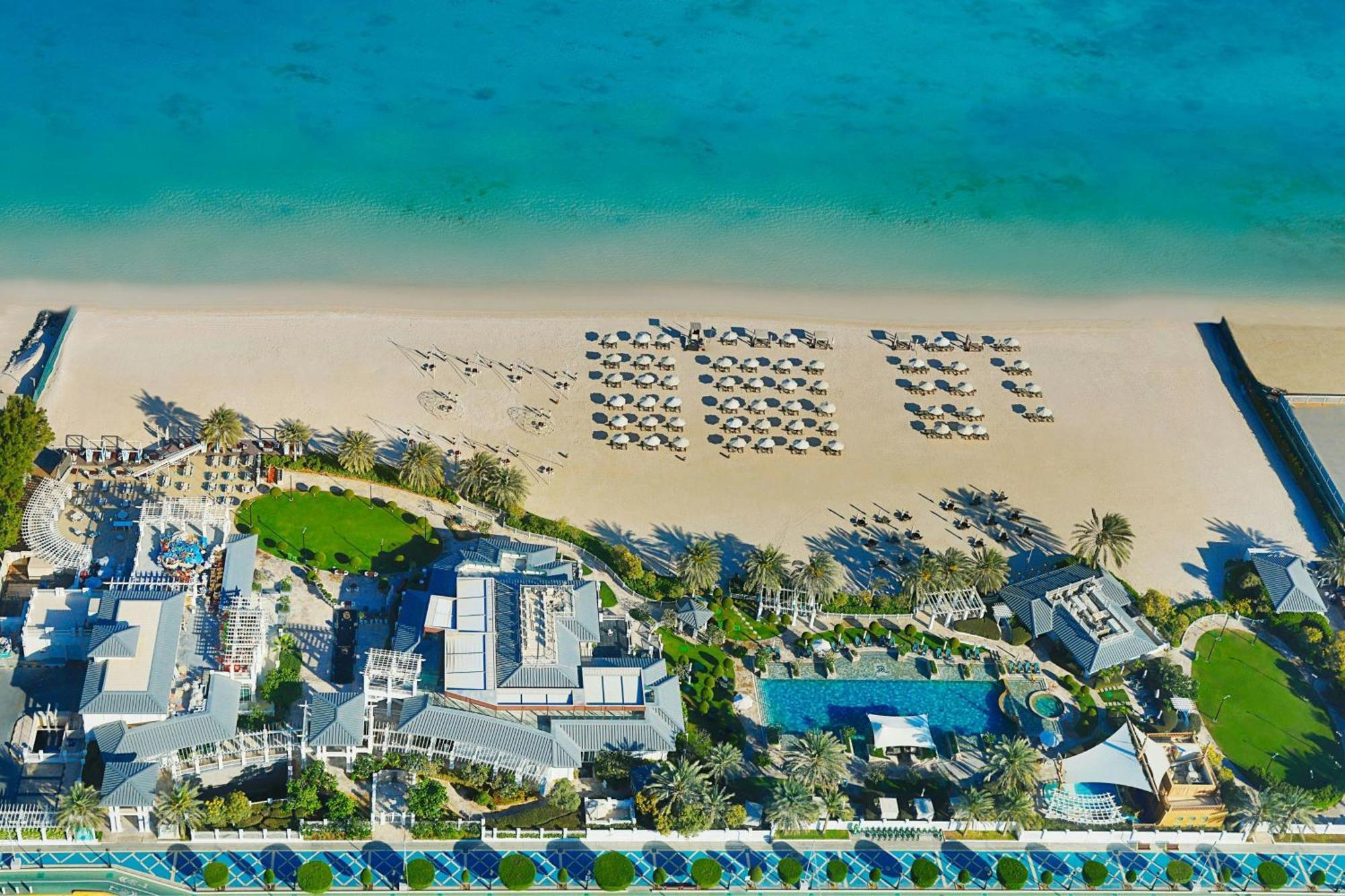 The St. Regis Abu Dhabi Hotel Exterior photo Aerial view of the resort